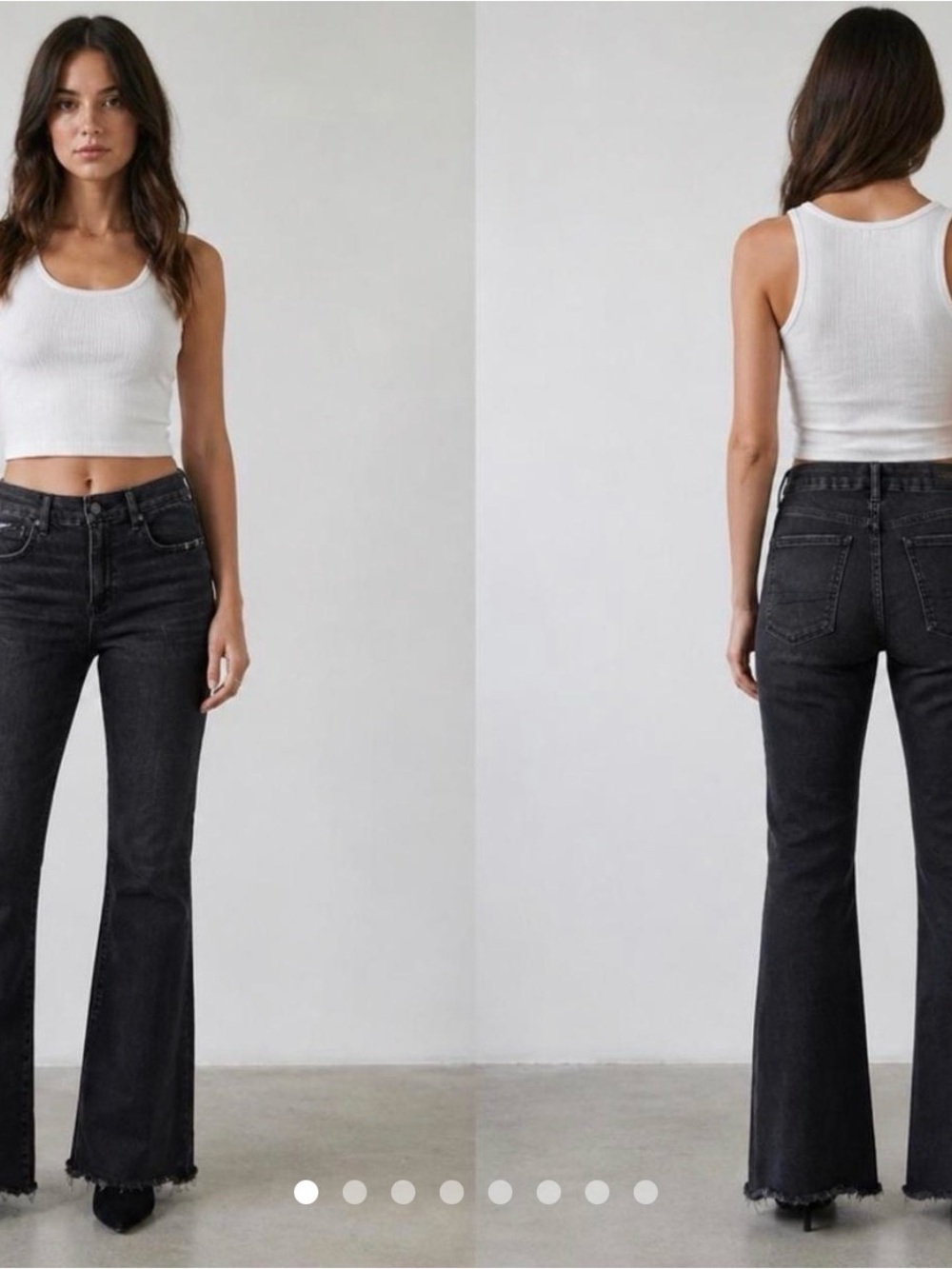 American Eagle Outfitters Black Flare Jeans SZ 10 Long